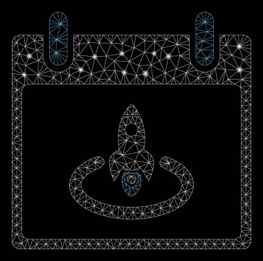 Flare Mesh Karkas Roket Başlangıç Takvim Günü Flare Spotlar ile