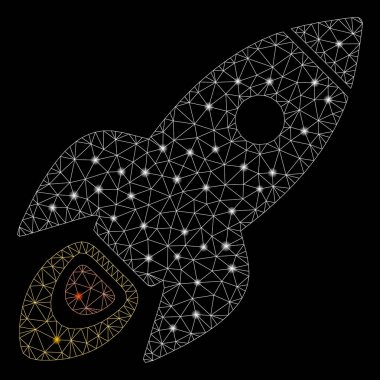 Flare Spotlar ile Flare Örgü Tel Çerçeve Roket Bilim