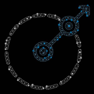 Flare Mesh 2d Yuvarlak Alan Çıkışı Ile Flare Spotlar