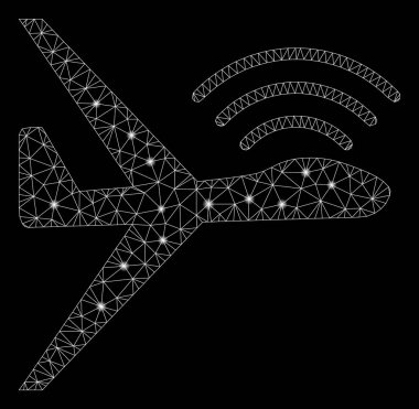 Parlama Noktaları ile Parlak Örgü Tel Çerçeve Radyo Kontrol İhA