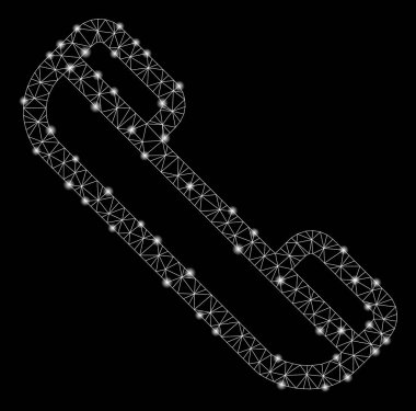 Işık Noktalı Parlak Kafes Ağ Telefonu