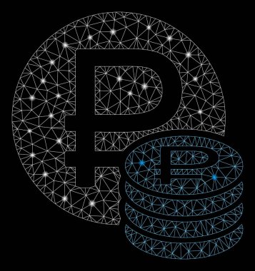 Flare Spotlu Fişek Kafes Tel Çerçeve Rouble Sikkeler