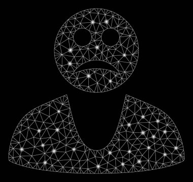 Flare Mesh Karkas Üzgün Guy Flare Noktalar ile