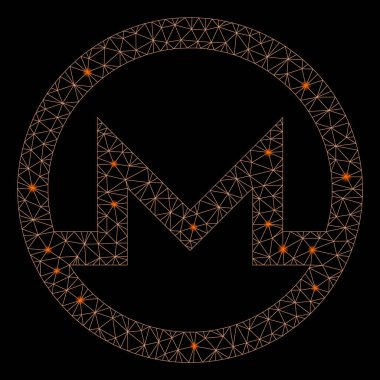 Flare Mesh Karkas Monero Sembolü Flare Spotlar ile
