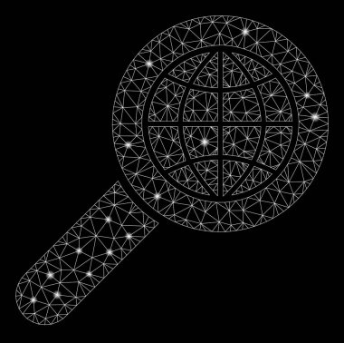 Flash Spotlu Parlak Örgü Karkas Arama Küresi