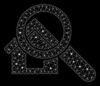 Parlama Noktalar ile Parlayan Örgü Karkas Arama Evi