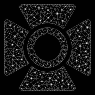 Parlama Spotlu Parlak Kafes Ağ Projektonu