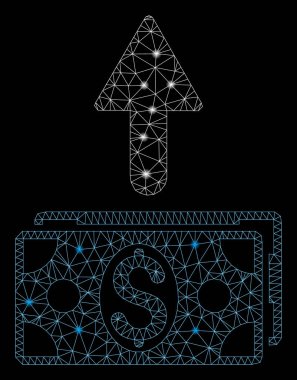 Flare Örgü Tel Çerçeve Flare Spotlar ile Banknotlar gönder