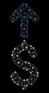 Parlak Örgü 2d Flare Spotlar ile Dolar gönder