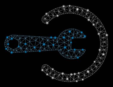 Flash Spotlu Parlayan Örgü Ağ Hizmeti