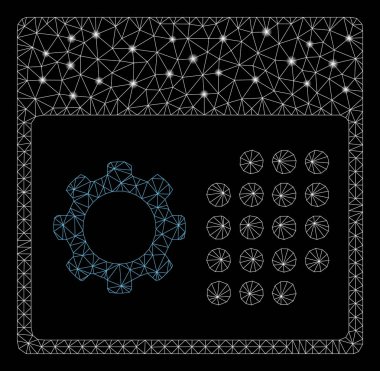 Işık Noktalı Parlak Örgü Tel Çerçeve Servis Takvimi