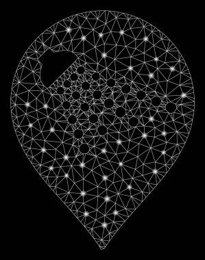 Flare Mesh Ağ Duş Haritası İşaretleyici Parlama Noktalar ile