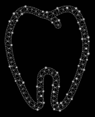 Flare Mesh 2d Diş Parlama Noktalar ile