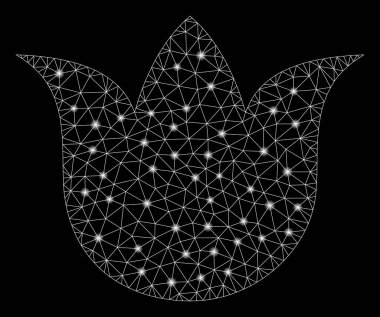 Flare Mesh Karkas Lale Çiçeği Flare Spotlar ile