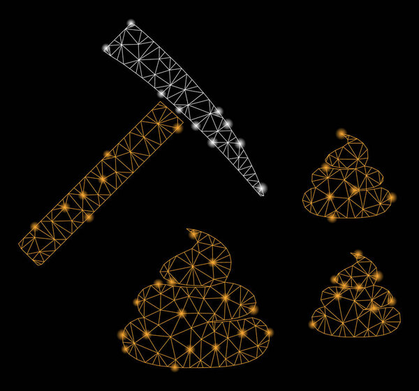 Glossy Mesh Carcass Shit Mining with Flare Spots