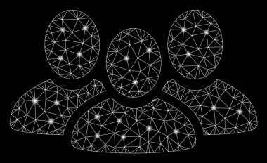 Parlama Noktaları ile Parlayan Mesh 2d Kullanıcı Grubu