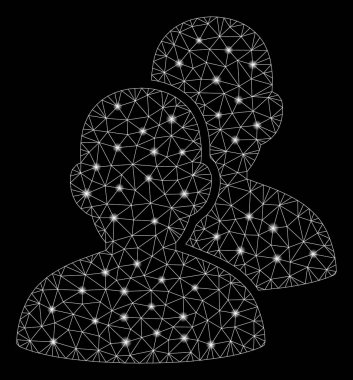 Işık Lekeleri ile Parlak Örgü 2d Kullanıcılar