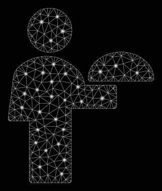 Flare Spotlu Flare Mesh Ağ Garson