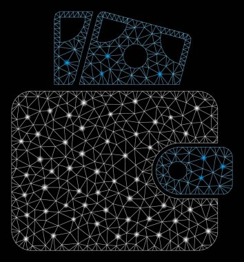 Işık Lekeleri ile Parlayan Örgü Karkas Cüzdan