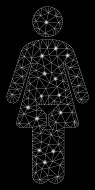 Flash Spotlu Parlak Örgü Karkas Kadın