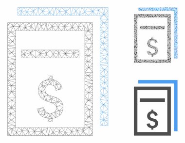 Fiyat Kopya Sayfa Vektör Örgü 2d Model ve Üçgen Mozaik Simgesi