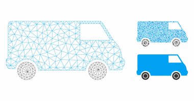 Van Vektör Örgü Karkas Modeli ve Üçgen Mozaik Simgesi