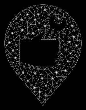 Flare Mesh 2d Servis El İşaretleyici Parlama Noktalar ile