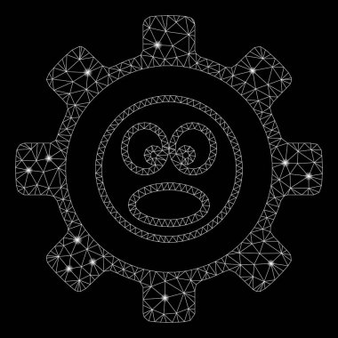 Flare Mesh Karkas Servis Dişli İşaretleme Smiley Flare Noktalar ile