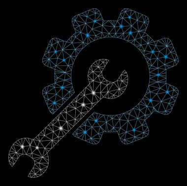 Flare Mesh 2d Kurulum Araçları Parlama Noktalar ile