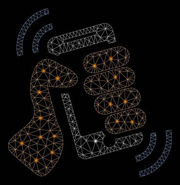 Flare Mesh Ağ Shake Smartphone Flare Spotlar ile