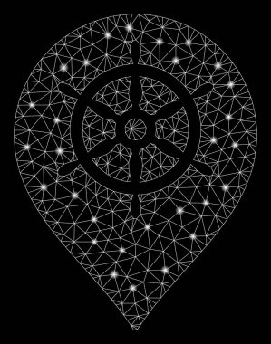 Flare Mesh Ağ Gemi Tekerlek Marker Parlama Noktalar ile