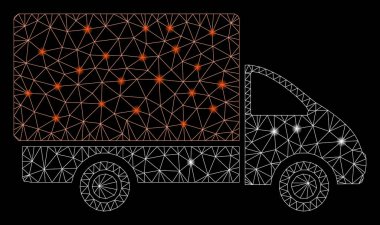 Parlama Noktalar ile Parlak Örgü Karkas Sevkiyat Araba