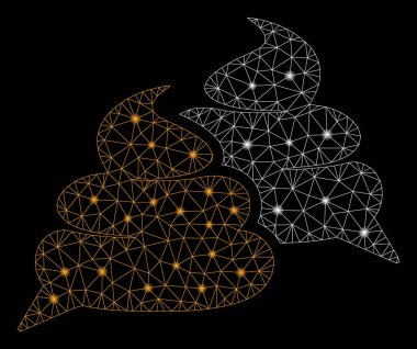 Flare Mesh Wire Frame Shit Chat with Flare Spots