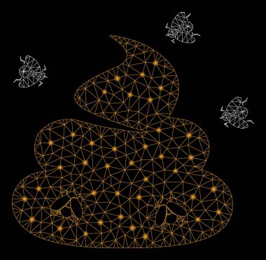 Flare Mesh 2D Shit Flies with Flare Spots