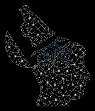 Flare Mesh 2d Açık Zihin Megafon Flare Spotlar ile