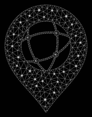 Flare Mesh Karkas Küre Marker Parlama Noktalar ile
