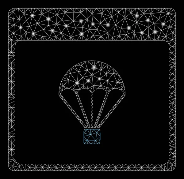 Flare Mesh Ağ Paraşüt Takvim Sayfası Flare Spotlar ile