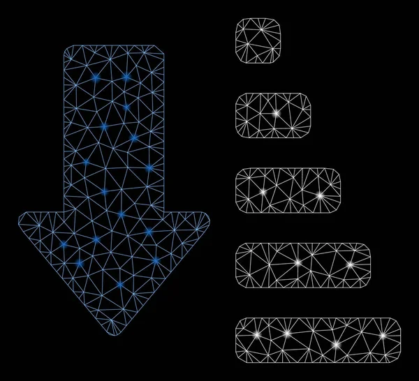 Parlak Örgü 2d Flash Spotlar ile Aşağı Sıralama