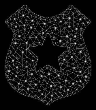 Flare Mesh Ağ Polis Kalkanı Flare Noktalar ile