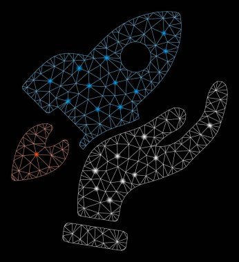 Işık Lekeleri ile Parlak Örgü 2d Başlangıç