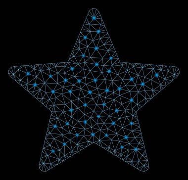 Flaş Spotları ile Parlayan Mesh 2d Star