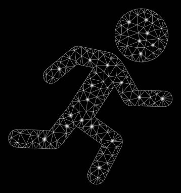 Parlama Noktalar ile Parlayan Örgü Tel Çerçeve Çalışan Çocuk