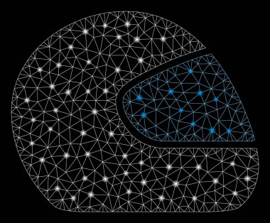 Flare Mesh Ağ Motosiklet Kask Flare Noktalar ile