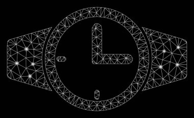 Flash Spotlu Parlak Örgü Karkas Saatler