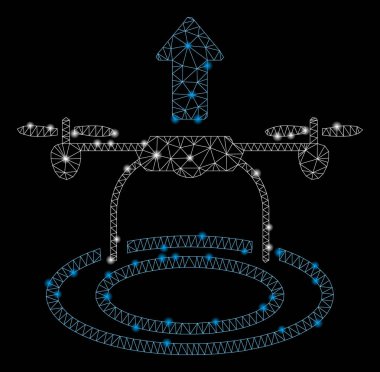 Işık Spotları ile Flare Mesh Ağ Start Drone