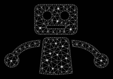 Flare Mesh 2d Robot Parlama Noktalar ile