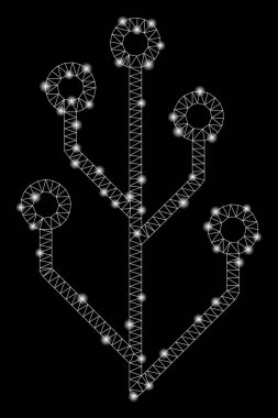 Flash Spotlu Parlak Örgü Karkas Hi-Tech Tree