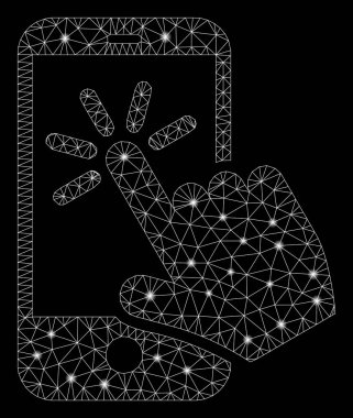 Flare Mesh Ağ Akıllı Telefon Flare Spotlar ile Tıklayın