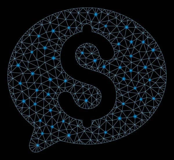 Flash Spotlu Parlayan Mesh 2d Para Mesajı