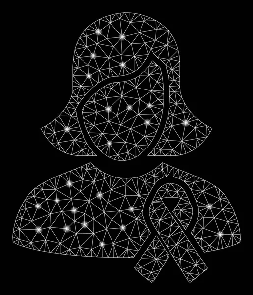 Flare Mesh Ağ Dayanışma Kravat Flare Noktalar ile